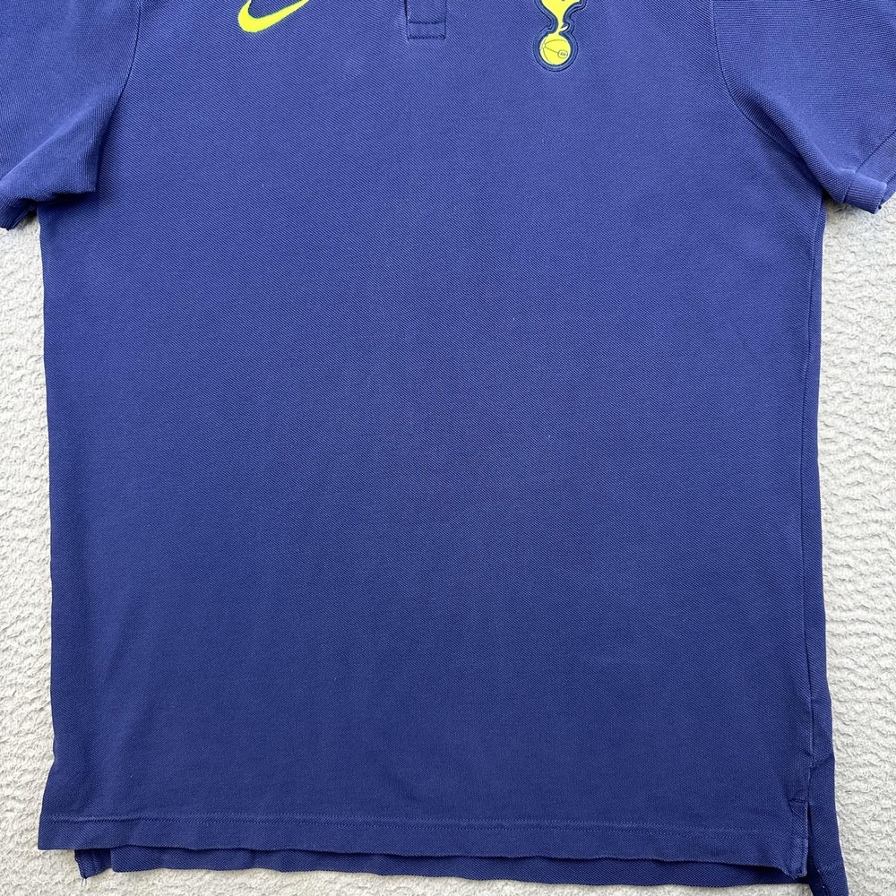 Tottenham Hotspur Polo Shirt Mens Large Blue Premier League Soccer Nike Pique - Picture 4 of 11